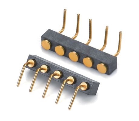 Tùy chọn 2.54mm Pitch Spring Loaded Pogo Pin Connector Dip Type Header nữ 10 pin