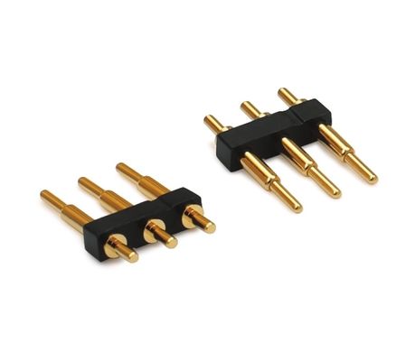 3.0mm pitch 3pin Sơn vàng SMT loại ô tô đồng Pogo Pin Connector cho pcb