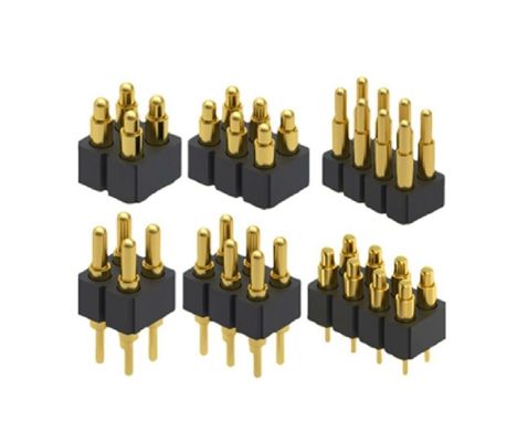 3.0mm pitch 3pin Sơn vàng SMT loại ô tô đồng Pogo Pin Connector cho pcb