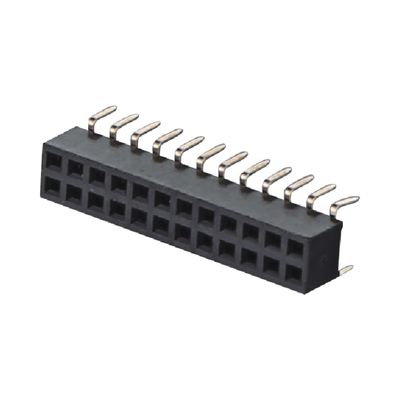 2.0mm H4.3 4.6mm phụ nữ Pin đầu đầu nối góc phải 90 độ 2x2 2x40pin