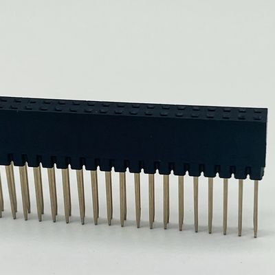 2.54mm Pitch nữ đầu đầu nối 8.5mm chiều cao hai hàng 180 độ đắm cho PCB