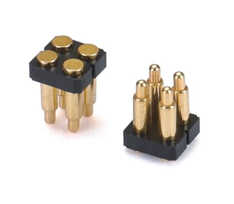 2.54mm 10 Pin Double Row Customize Pogo Pin Connector vàng bọc SMT