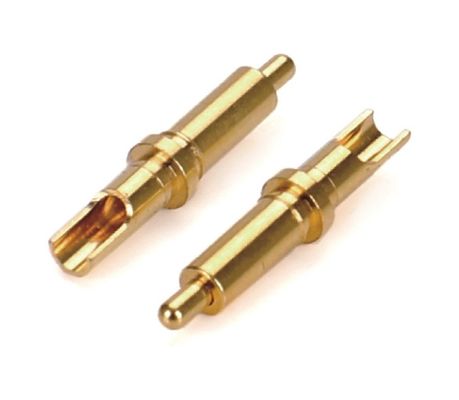 Đàn ông Solder 9,5mm Pogo Pin Connector đồng 3,2mm chiều cao xuân nạp vàng