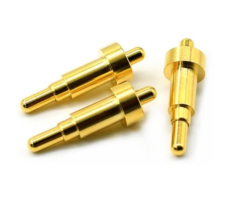 Đàn ông Solder 9,5mm Pogo Pin Connector đồng 3,2mm chiều cao xuân nạp vàng