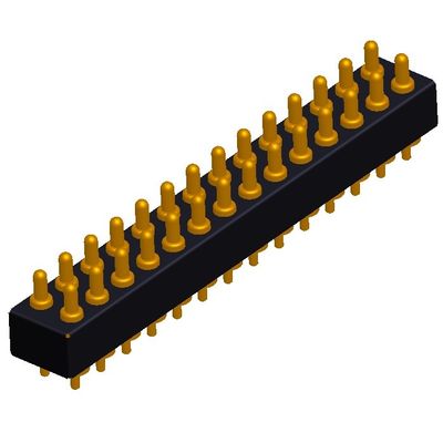 2.54mm H2.5 2x7Pin Pogo Pin Connector Đồng Xuân Nạp Điện tử Đường thẳng PCB