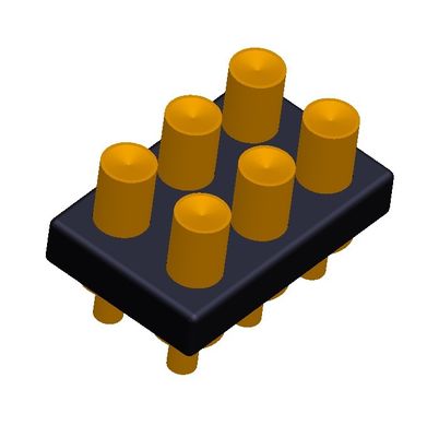 2.54mm H2.5 2x7Pin Pogo Pin Connector Đồng Xuân Nạp Điện tử Đường thẳng PCB