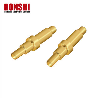 Đàn ông đồng hai tiêu đề POGO Pin mùa xuân nạp pin với vật liệu tiếp xúc tùy chỉnh