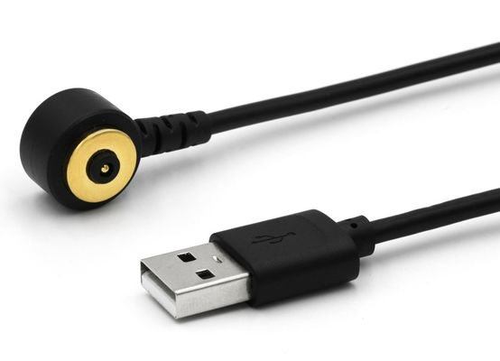 2 Pin từ tính Pogo Pin Connector Cable To Usb Loại A M Cáp trắng