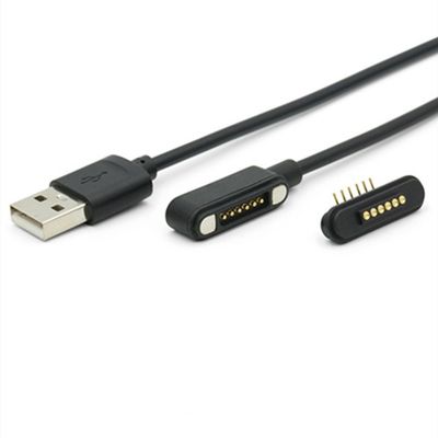 IP67 chống nước PCB nữ Pogo Pin Connector Cáp từ với vàng Flash Plating và 50mohm Max Contact Resistance