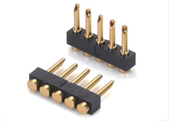 2.54mm Pitch Pogo Pin Connector Solder Type nữ Pogo Pin 1x05P