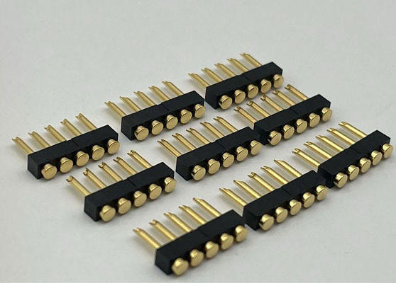 2.54mm Pitch Pogo Pin Connector Solder Type nữ Pogo Pin 1x05P