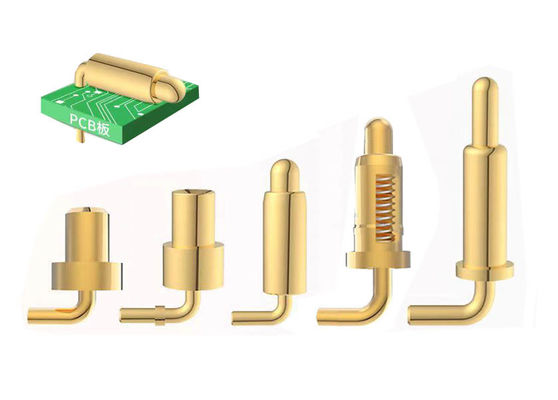 Đèn Pogo tùy chỉnh kiểu uốn cong mùa xuân cho các kết nối pin Pogo 2,54mm