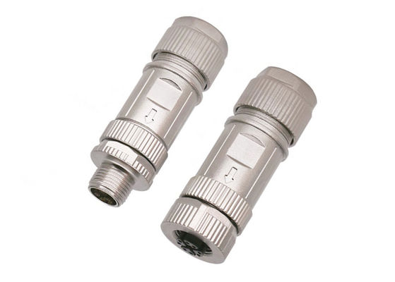 M12 X Code Connector Ethernet 8 Pin Male Female Plug Connector Bộ vít
