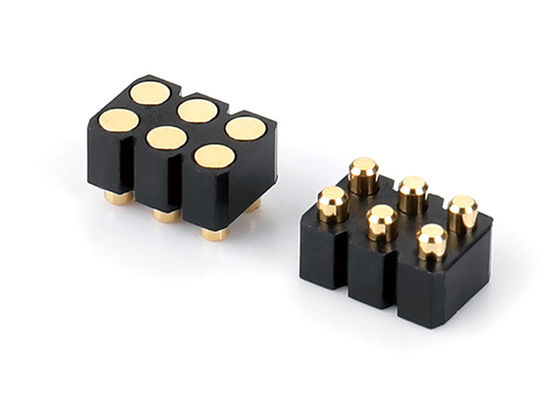 6 Pin Pogo Pin Connector Với Spring Contact Dễ bảo trì Và Thay thế