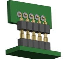 6 Pin Pogo Pin Connector Với Spring Contact Dễ bảo trì Và Thay thế