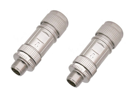Đồng kẽm vỏ dây tròn kết nối M12 8 pin Male Ethernet kết nối bộ