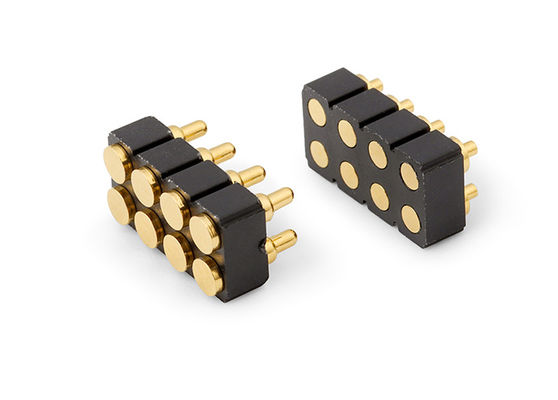 6pin nữ Pogo Pin kết nối và nối liên lạc mùa xuân cho Smd PCB tùy chỉnh