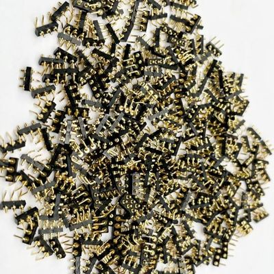 3p 2.54mm Vòng phun bóng phụ nữ có dây chuyền nối chân Pogo từ tính