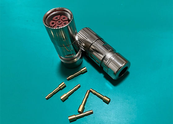 M23 Power Circular Wire Connector 6 Pin Servo Encoder Phụ nữ nam Crimp Wire plug