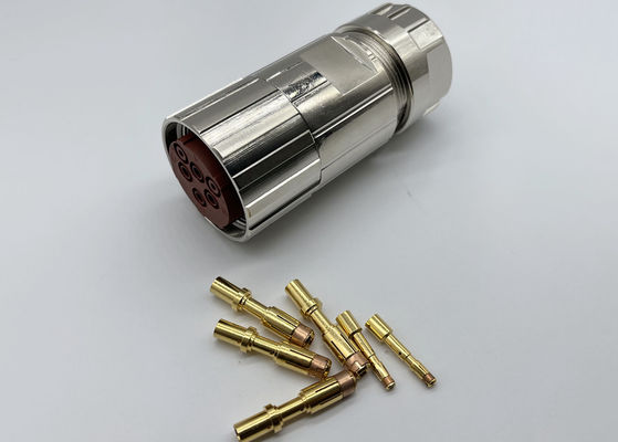 Bộ kết nối điện hình tròn M40 6 Pin Servo Encoder Chiếc cắm dây cắm nữ