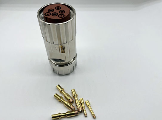 Bộ kết nối điện hình tròn M40 6 Pin Servo Encoder Chiếc cắm dây cắm nữ