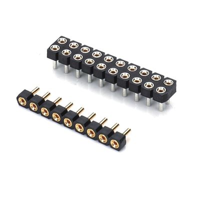 2.0mm Nam đầu pin tròn nối PCB hai hàng đầu pin máy