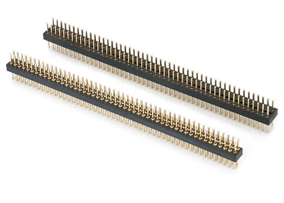 1.27mm 2,0mm 2,54mm Round Pin Header PCB Connector Machineed Pin Header SMT Type