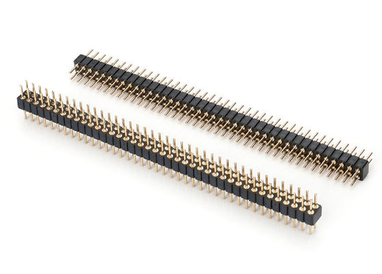 2.0mm Nam đầu pin tròn nối PCB hai hàng đầu pin máy