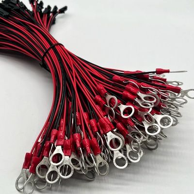 Molex 2.54mm 2P Connector nữ đến M4 Round Terminal với dây cáp UL1007 22AWG Cable