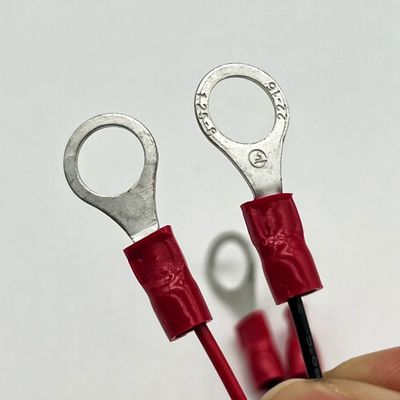 Molex 2.54mm 2P Connector nữ đến M4 Round Terminal với dây cáp UL1007 22AWG Cable