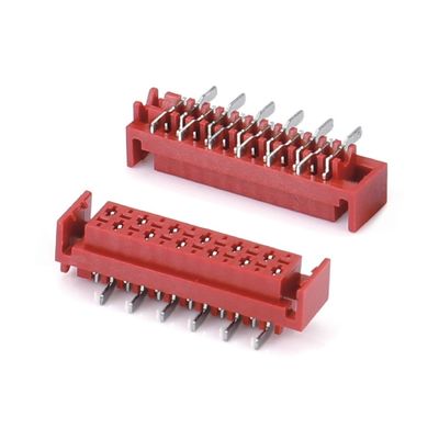 1.27mm Red IDC Socket Micro Match IDC 4/6/8/10/12/16/20/24 pin SMT Connector nữ