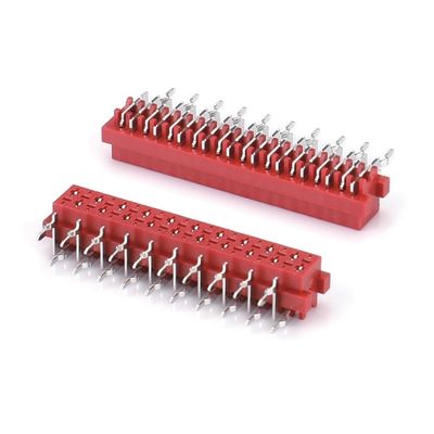 1.27mm Red IDC Socket Micro Match IDC 4/6/8/10/12/16/20/24 pin SMT Connector nữ