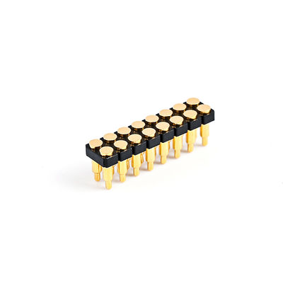 2.54mm 16P Pogo Pin Connector SMT loại vàng bọc đồng Xuân tải Pogo Pin