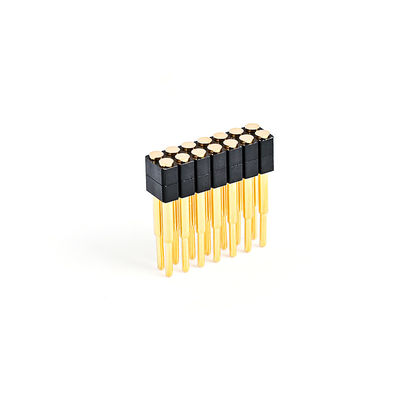 2.54mm 16P Pogo Pin Connector SMT loại vàng bọc đồng Xuân tải Pogo Pin