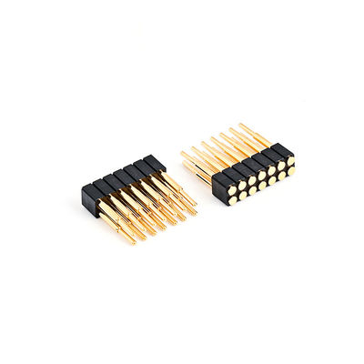 2.54mm 16P Pogo Pin Connector SMT loại vàng bọc đồng Xuân tải Pogo Pin