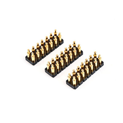 2.54mm 16P Pogo Pin Connector SMT loại vàng bọc đồng Xuân tải Pogo Pin