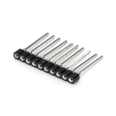 2.54mm Hai hàng H7.0mm SMT PCB đồng máy tròn nữ đầu đầu nối PA6T Đen