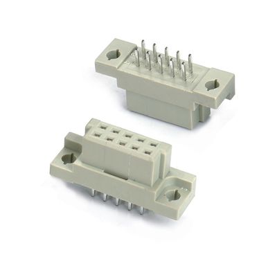 DIN 41612 kết nối 2 hàng 10 chân nữ chân thẳng qua lỗ 2x5 Pitch 2.54mm DIP