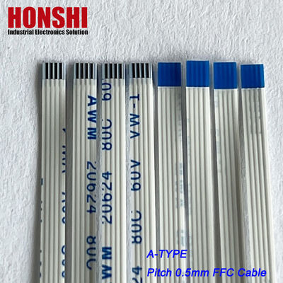 Đầu nối flex phẳng AWM 20624 0.5mm Pitch 4 Pin Pin Facable Flat Ribbon Cáp lắp ráp