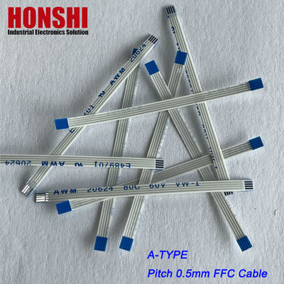 Đầu nối flex phẳng AWM 20624 0.5mm Pitch 4 Pin Pin Facable Flat Ribbon Cáp lắp ráp