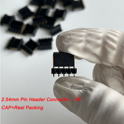 2.54mm Pitch Pin Header Connector 5 Pin thẳng với Cap Board To Board Connector