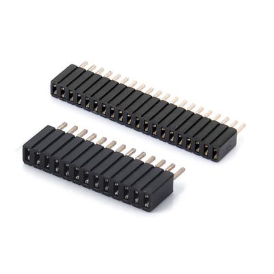 1.0 Phụ nữ đầu đề đắm hai hàng thẳng PA6T Đen 2pin-100pin Board To Board connector