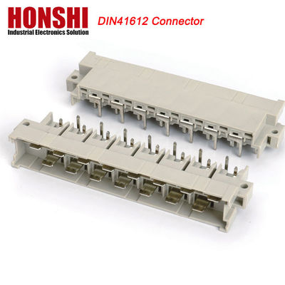 5.08mm DIN 41612 kết nối 2 hàng 15P nữ loại điện PCB dọc nữ 7 + 8 P 15pin