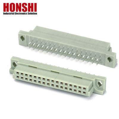 PCB góc phải nam 48P 3 hàng DIN41612 kết nối, 90 độ R / A PCB nam 3 * 16P 48pin