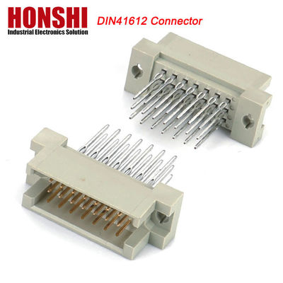 PCB Male Press Pin DIN 41612 Connector, 21pin thẳng 3 hàng PCB Eurocard Connector