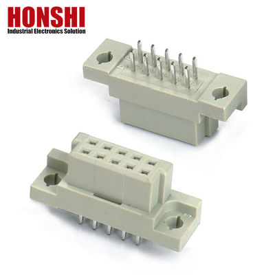 PCB Male Press Pin DIN 41612 Connector, 21pin thẳng 3 hàng PCB Eurocard Connector