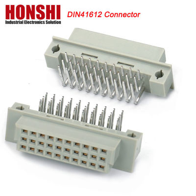 PCB Male Press Pin DIN 41612 Connector, 21pin thẳng 3 hàng PCB Eurocard Connector