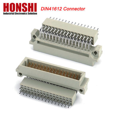 DIN 41612 Bốn hàng Inline 128 Pin DIN41612 Connector Brass PCB Ứng dụng hiện tại