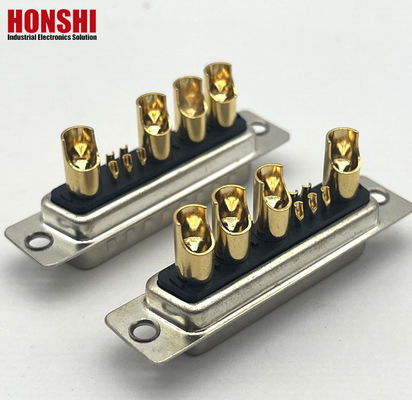 D-SUB 9W4 Phụ nữ pin vàng hàn dây loại kết nối 10A 20A 30A 40A