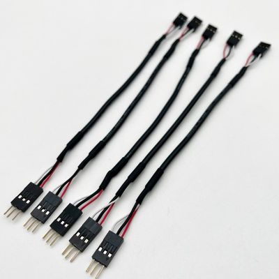 Tùy chỉnh 2.54mm Dupont Line nam nữ jumper dây buộc dây Dupont cáp 15cm Đen